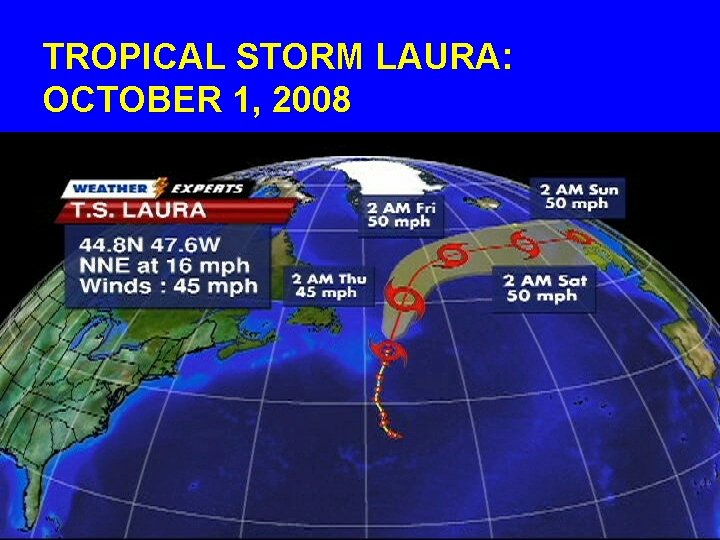 TROPICAL STORM LAURA: OCTOBER 1, 2008 