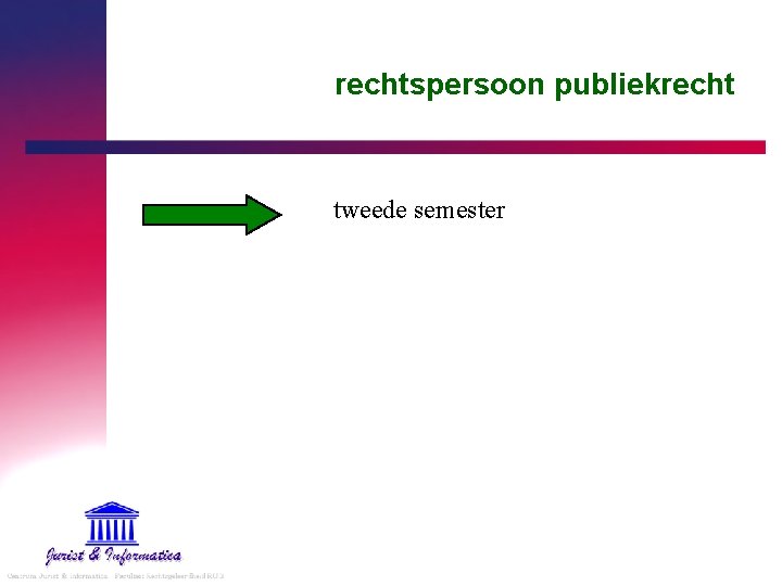 rechtspersoon publiekrecht tweede semester 