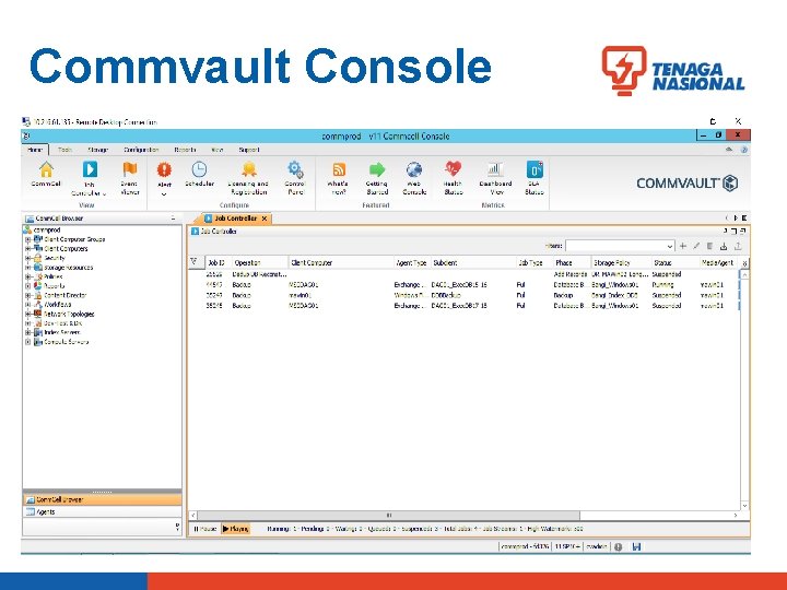 Commvault Console 