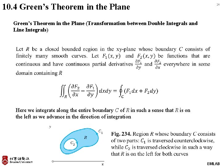 10. 4 Green’s Theorem in the Plane 24 Green’s Theorem in the Plane (Transformation