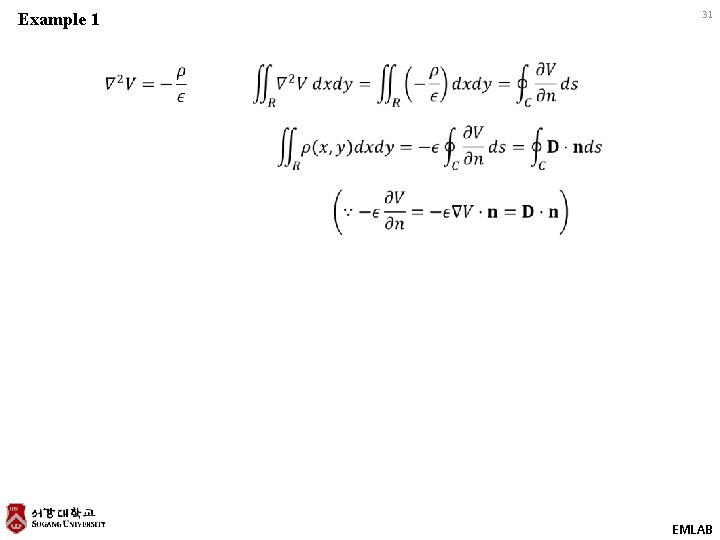 Example 1 31 EMLAB 