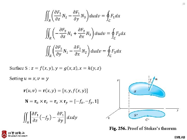 55 Fig. 256. Proof of Stokes’s theorem EMLAB 