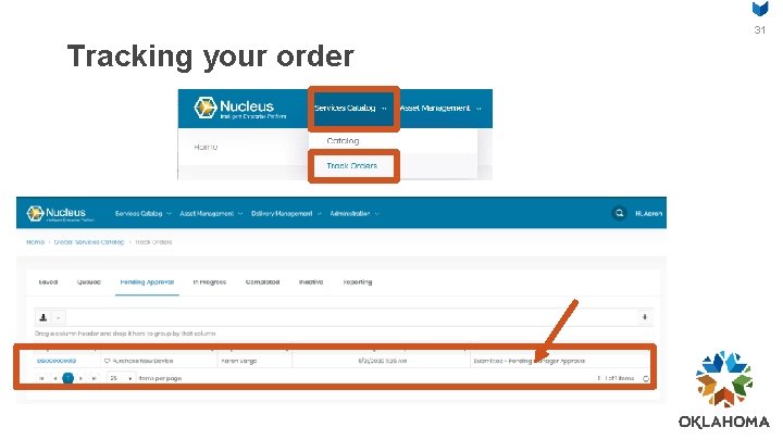 31 Tracking your order 