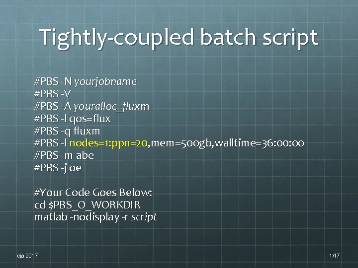 High Performance Computing on Flux EARTH 523 Dr