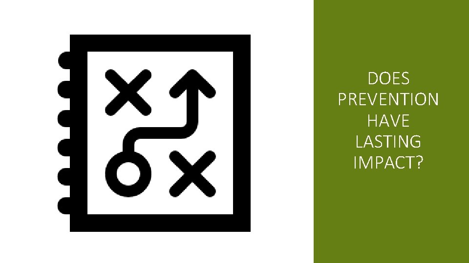 DOES PREVENTION HAVE LASTING IMPACT? 
