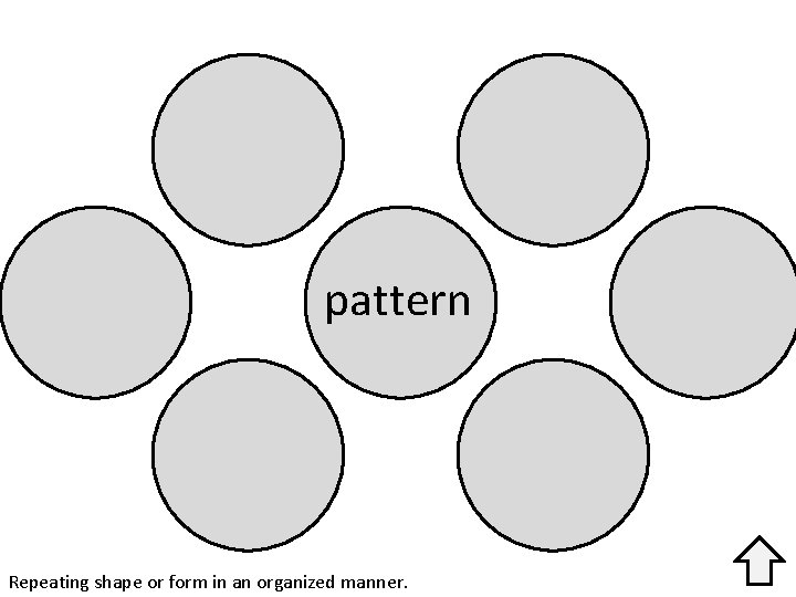 pattern Repeating shape or form in an organized manner. 