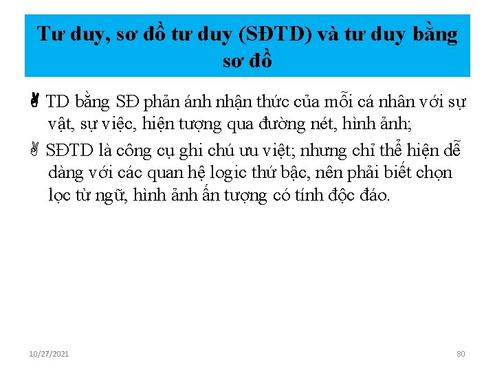 Tư duy, sơ đồ tư duy (SĐTD) và tư duy bằng sơ đồ TD