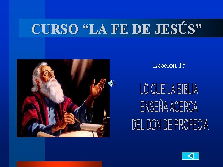 CURSO LA FE DE JESS Leccin 15 1