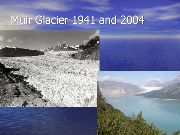 Muir Glacier 1941 and 2004 