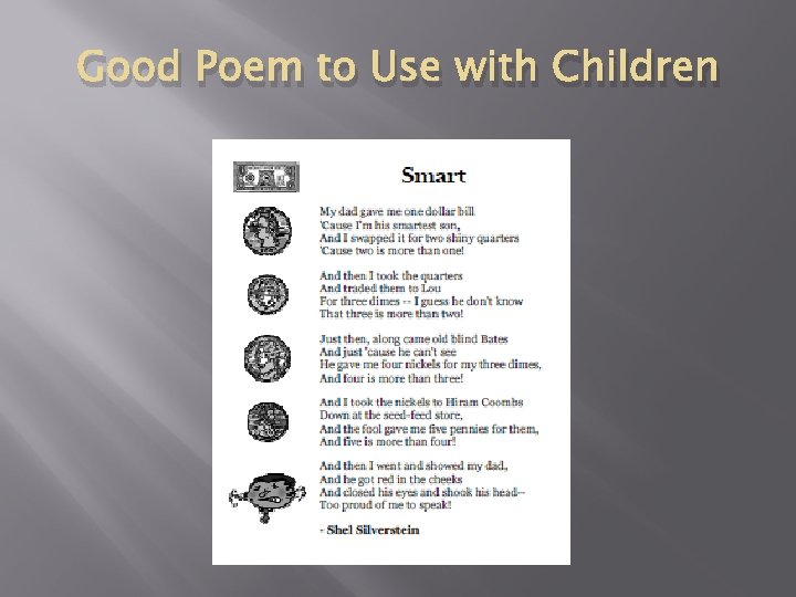 Good Poem to Use with Children 