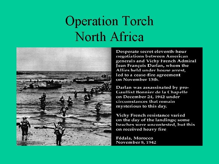 Operation Torch North Africa 