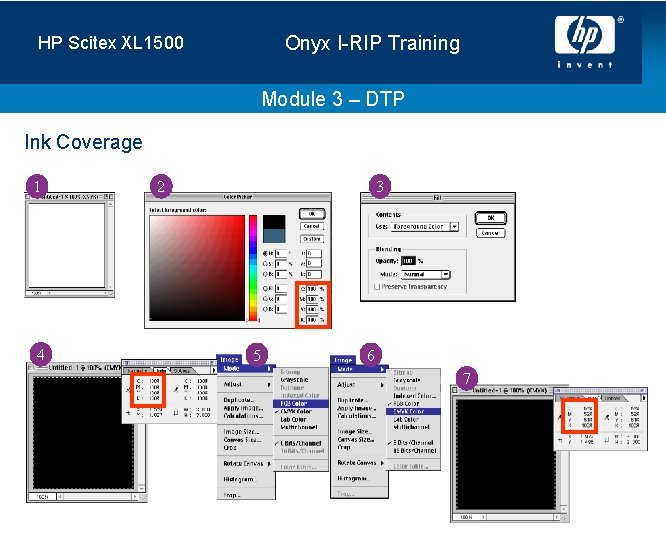 Onyx I-RIP Training HP Scitex XL 1500 Module 3 – DTP Ink Coverage 1