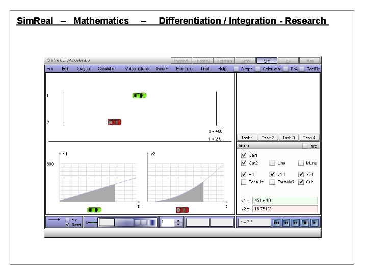 Sim. Real – Mathematics – Differentiation / Integration - Research 