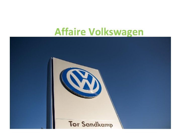 Affaire Volkswagen 