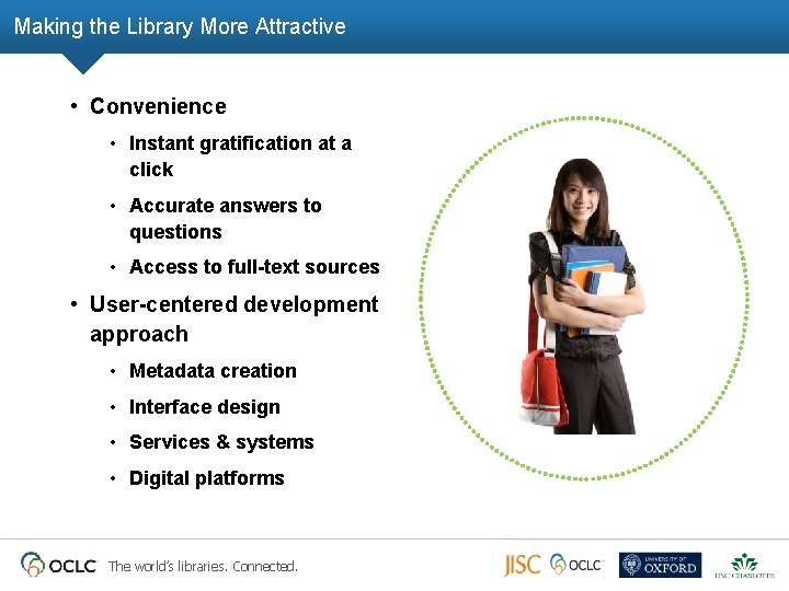 Making the Library More Attractive • Convenience • Instant gratification at a click •