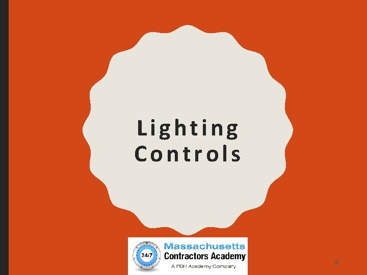 Lighting Controls Copyright 2017 Learn. Easy. Pro 38 