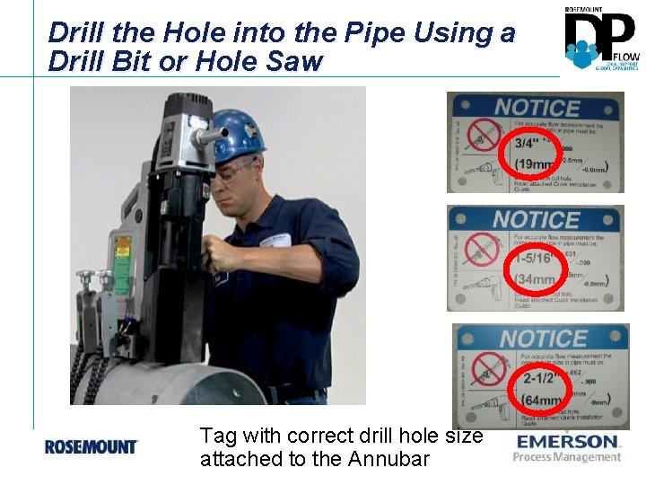 Drill the Hole into the Pipe Using a Drill Bit or Hole Saw Tag