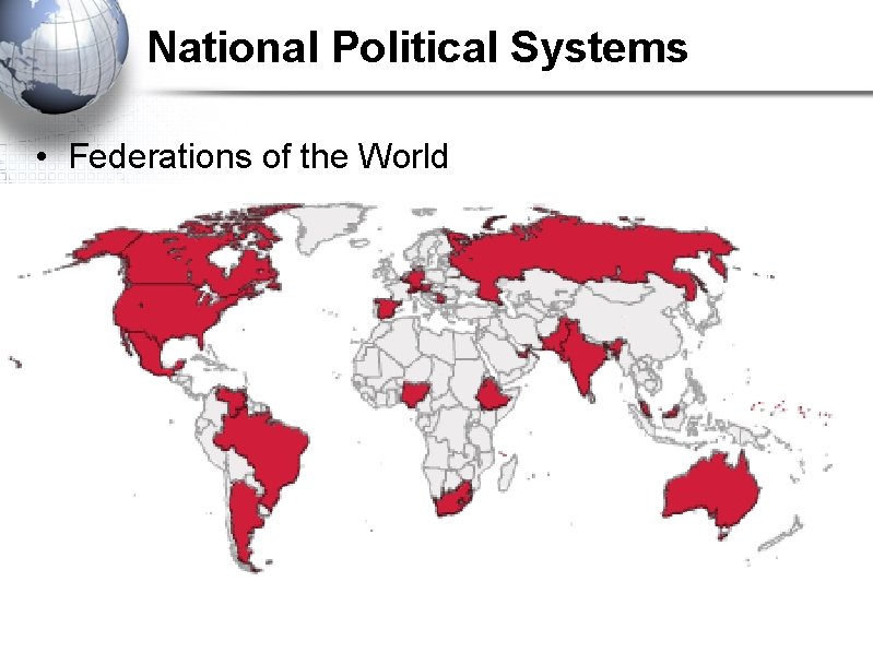 National Political Systems • Federations of the World 