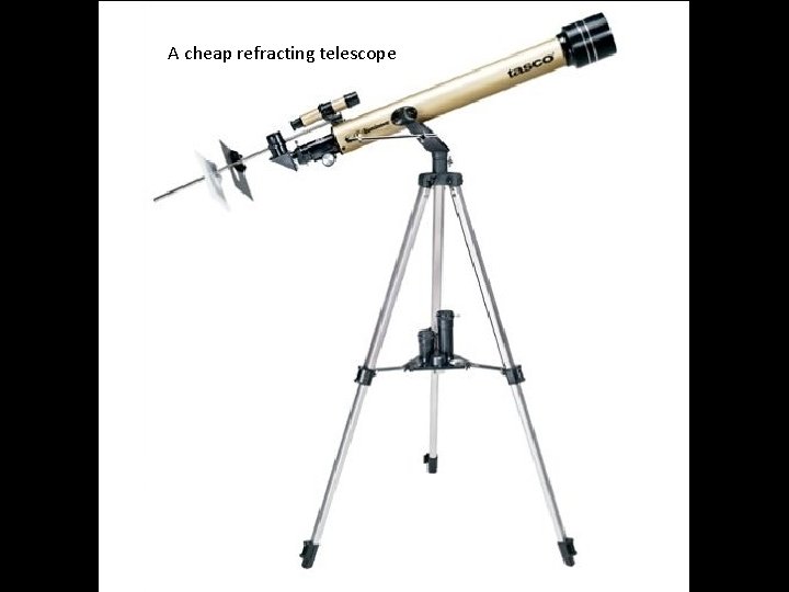 A cheap refracting telescope 