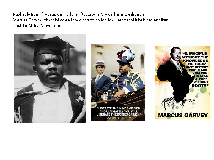 Real Solution Focus on Harlem Attracts MANY from Caribbean Marcus Garvey racial conscienceless called