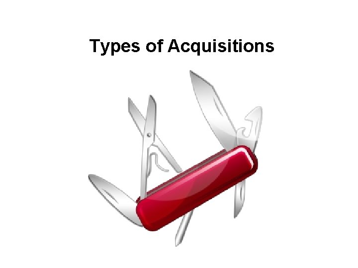 Types of Acquisitions 