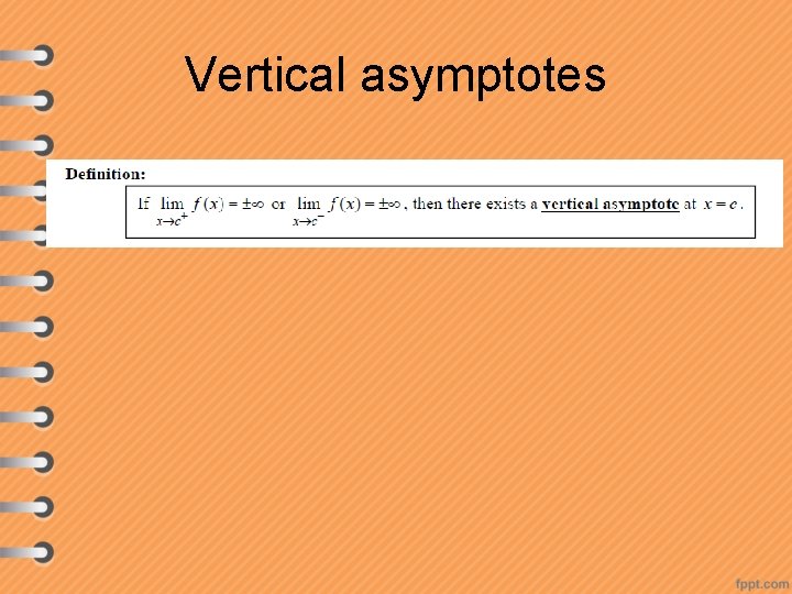 Vertical asymptotes 