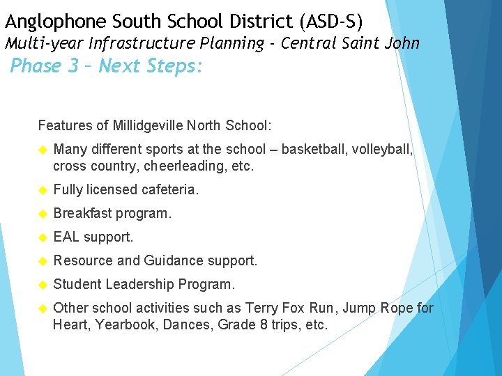 Anglophone South School District (ASD-S) Multi-year Infrastructure Planning - Central Saint John Phase 3