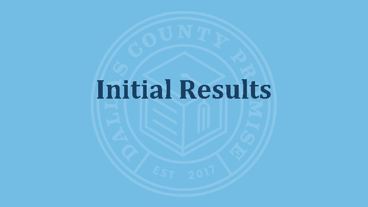 Initial Results 