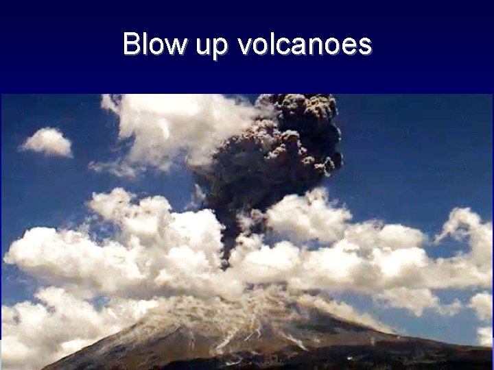 Blow up volcanoes 
