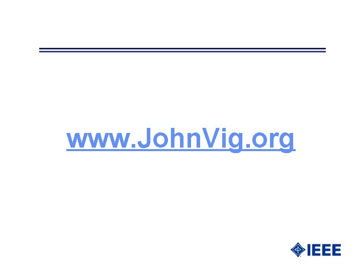 www. John. Vig. org 