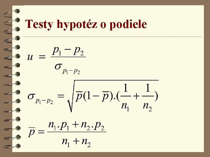 Testy hypotéz o podiele 