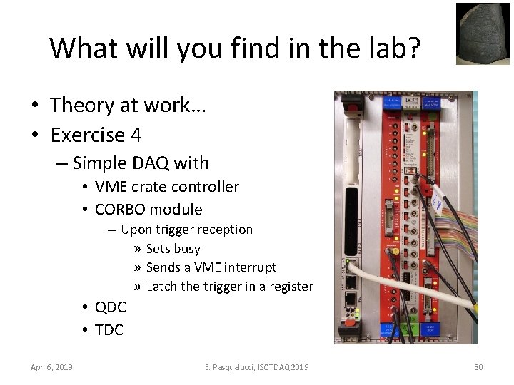 What will you find in the lab? • Theory at work… • Exercise 4