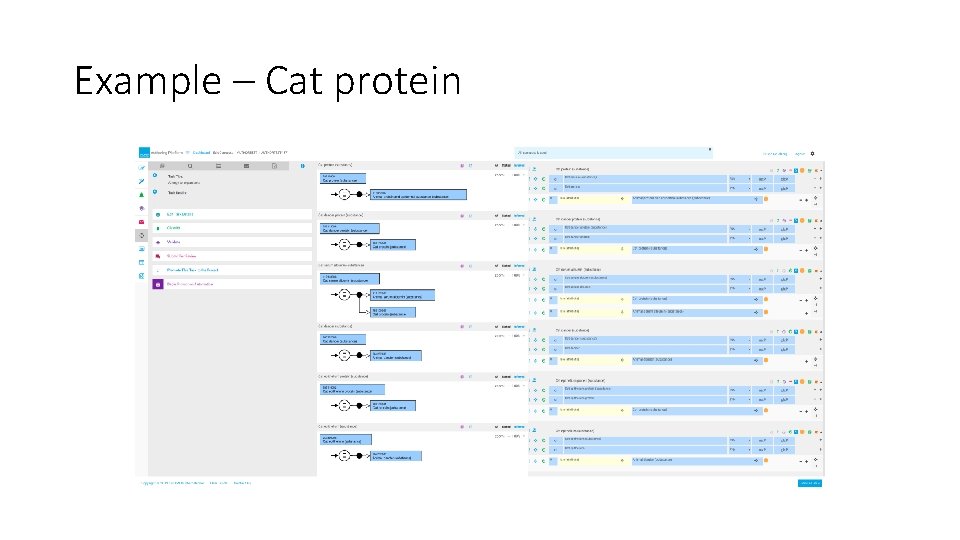 Example – Cat protein 