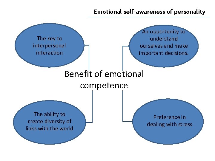 Emotional self-awareness of personality The key to interpersonal interaction An opportunity to understand ourselves
