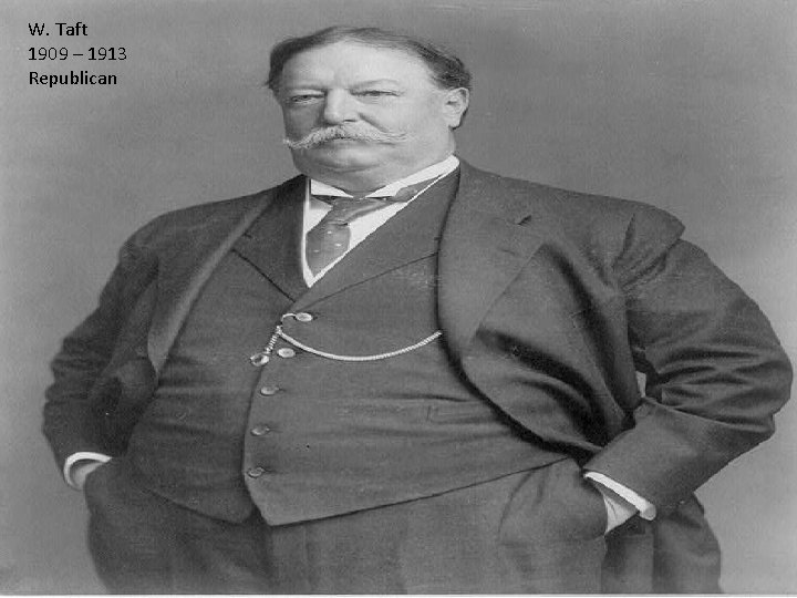 W. Taft 1909 – 1913 Republican 