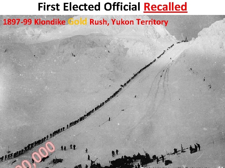 First Elected Official Recalled 1897 -99 Klondike Gold Rush, Yukon Territory , 0 0