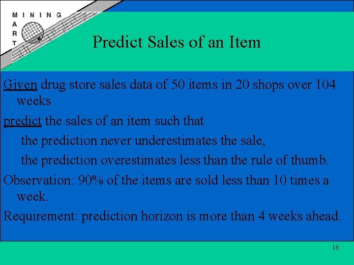 Predict Sales of an Item Given drug store sales data of 50 items in