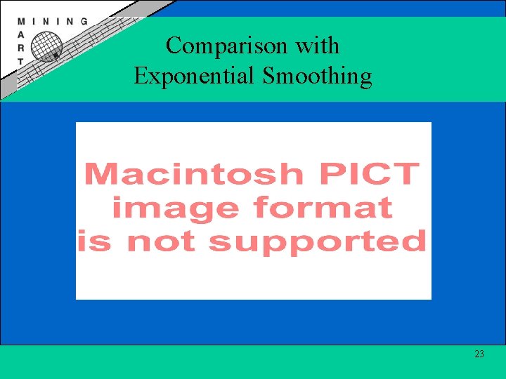 Comparison with Exponential Smoothing 23 