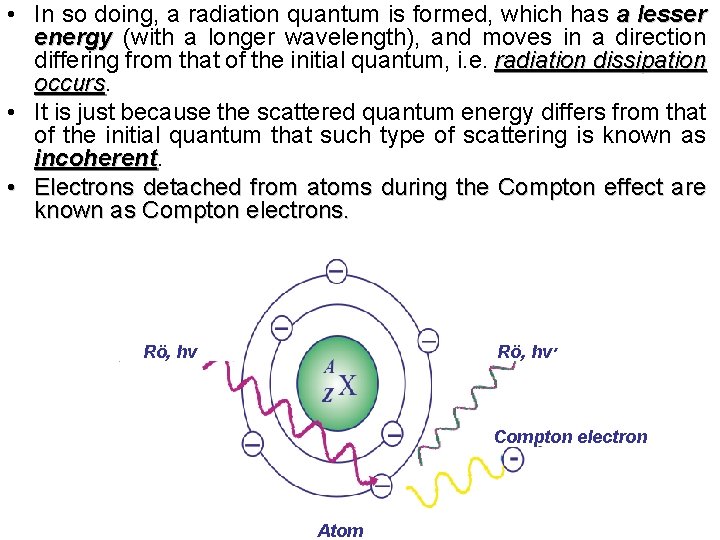  • In so doing, a radiation quantum is formed, which has a lesser