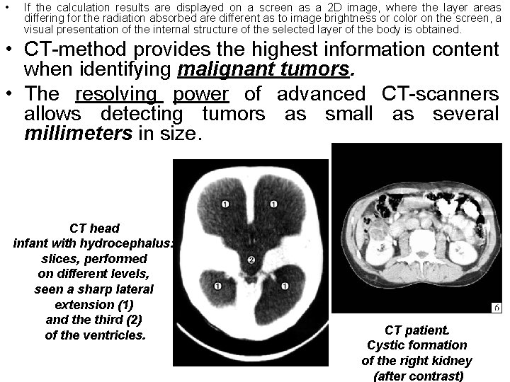  • If the calculation results are displayed on a screen as a 2