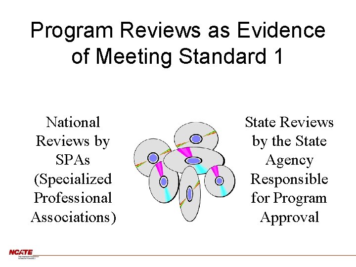 Program Reviews as Evidence of Meeting Standard 1 National Reviews by SPAs (Specialized Professional