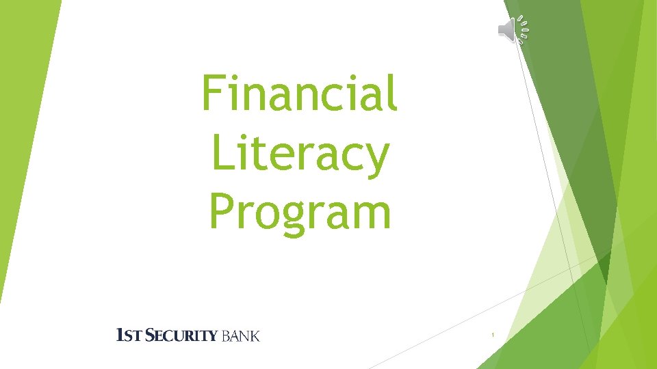 Financial Literacy Program 1 
