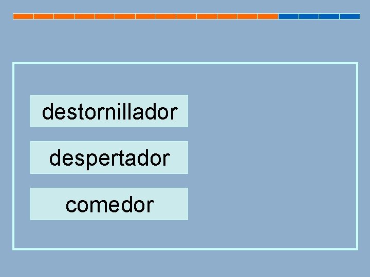 destornillador despertador comedor 