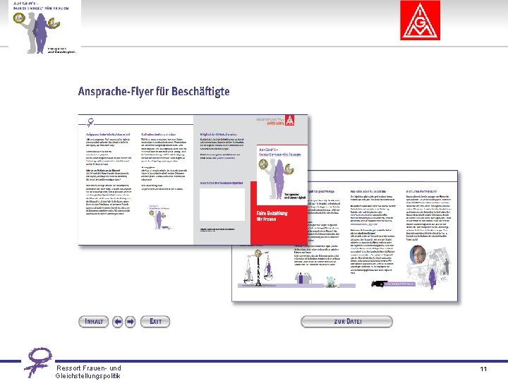 Ressort Frauen- und Gleichstellungspolitik 11 
