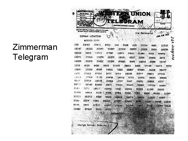 Zimmerman Telegram 