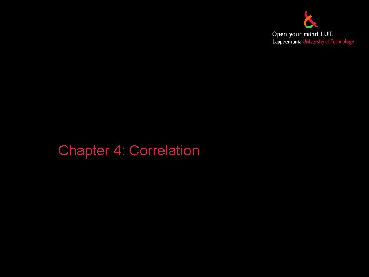 Chapter 4: Correlation 2/2015 