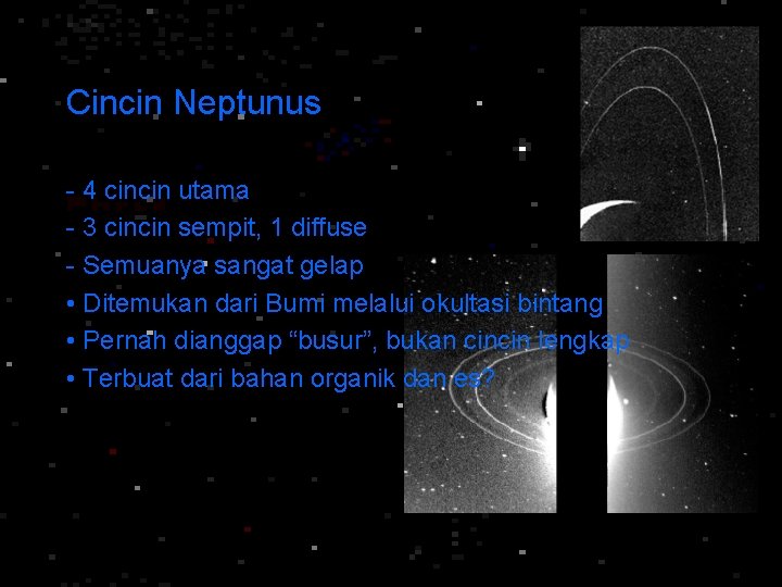 Cincin Neptunus - 4 cincin utama - 3 cincin sempit, 1 diffuse - Semuanya