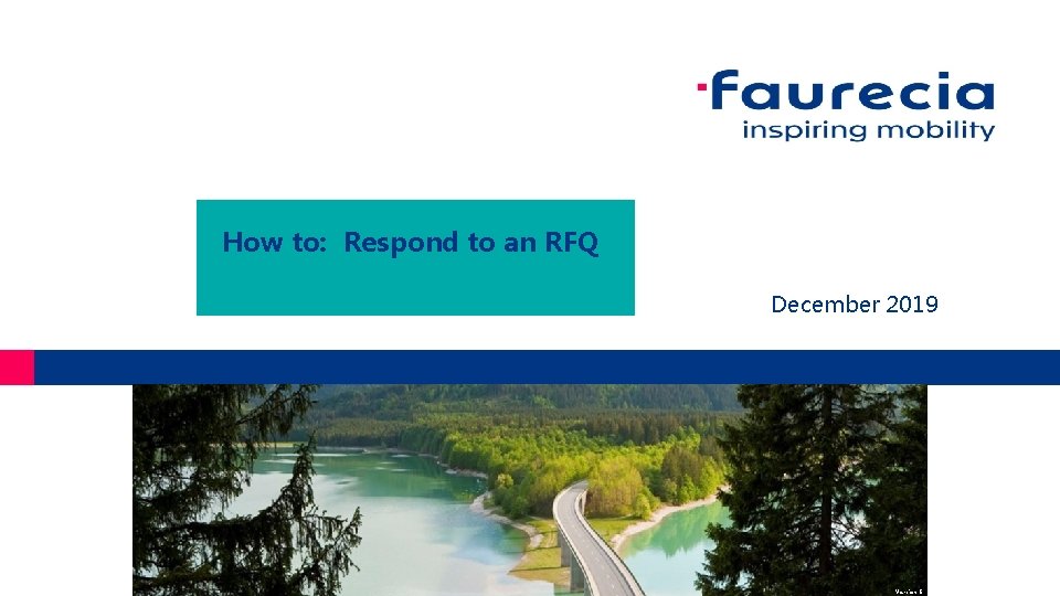 How to: Respond to an RFQ December 2019 Version 6 