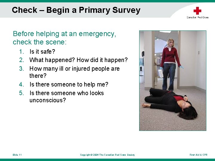 Welcome to the Canadian Red Cross First Aid