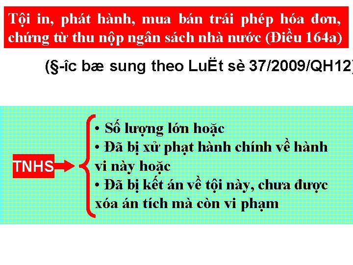 Tội in, phát hành, mua bán trái phép hóa đơn, chứng từ thu nộp